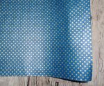 SRH Cotton Leather/Baumwoll-Papier - Teal mit Goldenen...