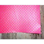 SRH Cotton Leather/Baumwoll-Papier - Pink mit Goldenen...
