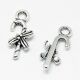 SRH Charm 10 Stück - Candy Cane/Zuckerstange Antique Silber