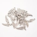 SRH Charm 5 Stück -  Flügel/Wing Antique Silber