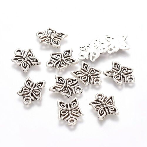 SRH Charm 5 Stück -  Schmetterling/Butterfly Antique Silber