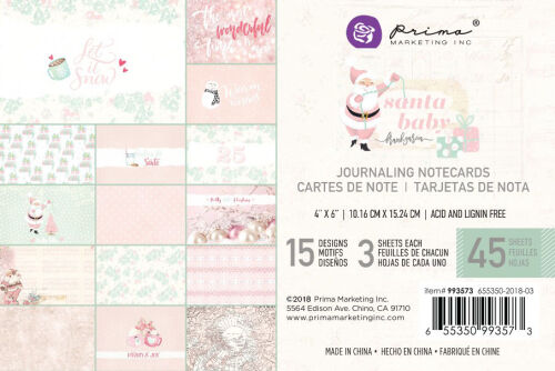 PRM Journaling Notecards Pad 4x6" - Santa Baby