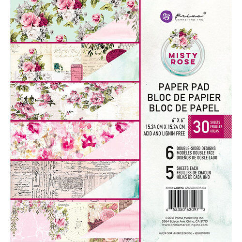PRM Paper Pad 6x6 - Misty Rose