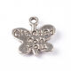 SRH Charm 10 Stück - Created for you Schmetterling/Butterfly Antique Silber