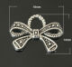 SRH Charm 5 Stück - Schleife/Bowknot Antique Silber