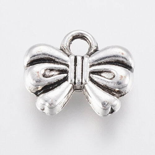 SRH Charm 5 Stück - Schleife/Bowknot Antique Silber