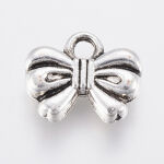 SRH Charm 5 Stück - Schleife/Bowknot Antique Silber