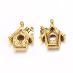 SRH Charm 5 Stück - Vogelhaus/Birdhouse Antique Gold