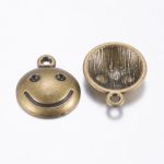 SRH Charm 5 Stück - Smiley Antique Bronze