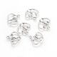 SRH Charm 5 Stück - doppeltes Herz/Heart Antique Silber