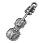 SRH Charm 10 Stück - Geige/Violine Antique Silber