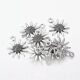 SRH Charm 5 Stück - Sonneblume/Sunflower Antique Silber