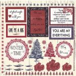 13ARTS Cardstock - Cozy Evening Winter Letters