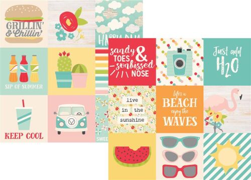 SST Cardstock - Summer Days 4x4" Elements