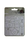 SCB Chipboard Elements - I Love Cooking 8x8 cm No.3