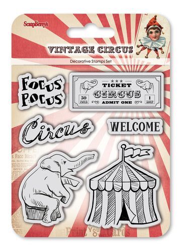 SCB Clear Stamps - Vintage Circus Focus Pocus
