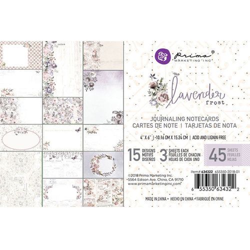 PRM Journaling Notecards Pad 4"x6" - Lavender Frost