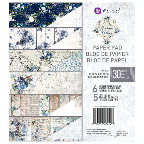 PRM Paper Pad 6x6 - Georgia Blue