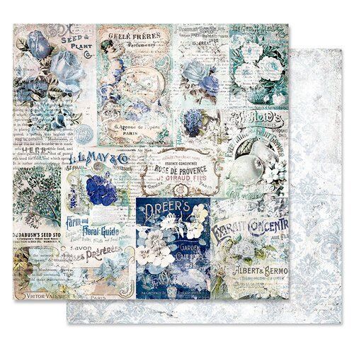 PRM Cardstock - Georgia Blue Memory Lane