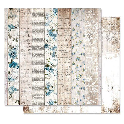 PRM Cardstock - Georgia Blue Written Chapters
