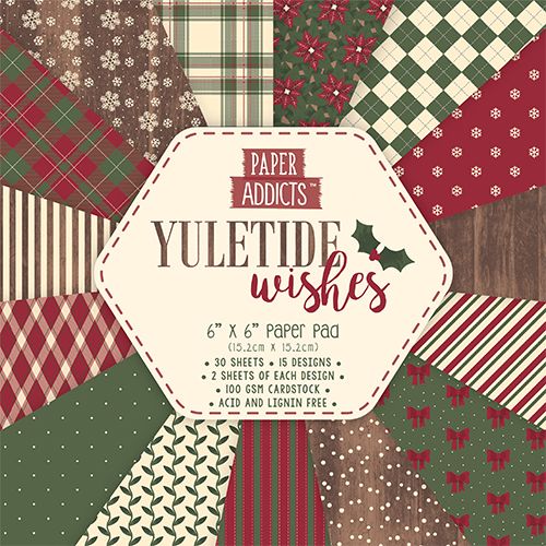 TRC Paper Pad 6"x6" - Paper Addicts Yuletide Wishes