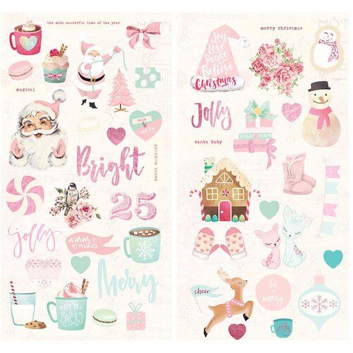 PRM Chipboard Sticker - Santa Baby