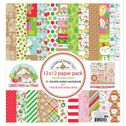 DDB Paper Pad 12"x12" - Christmas Town