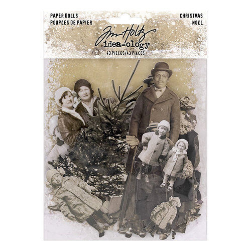 THZ Tim Holtz Ephemera - Christmas Paper Dolls