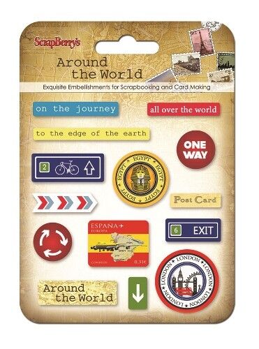 SCB Epoxy Sticker - Around the World