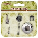 SCB Embellishments - Metal Charm Set Discover Italy