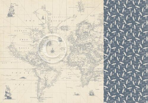 PIO Cardstock - The World Awaits Discover the World