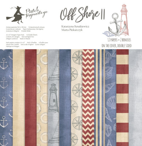 PL13 Paper Pad 12x12 - Off Shore