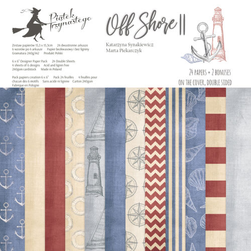 P13 Paper Pad 6x6" - Off Shore