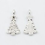 SRH Charm 5 Stück - Weihnachtsbaum/Tannenbaum Silber