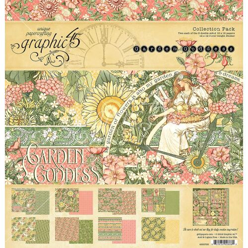 G45 Paper Pad 12x12 - Garden Goddess