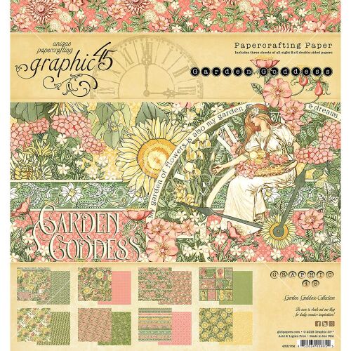G45 Paper Pad 8x8 - Garden Goddess