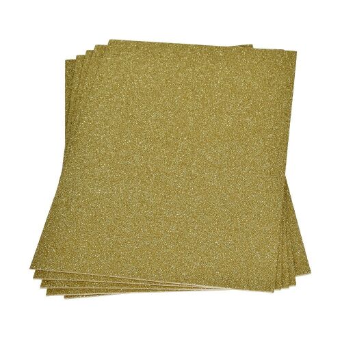 EFC Glitter Moosgummi-Platte 20 x 30 x 0.2 cm Gold