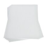 EFC Glitter Moosgummi-Platte 20 x 30 x 0.2 cm Weiß