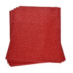 EFC Glitter Moosgummi-Platte 20 x 30 x 0.2 cm Rot
