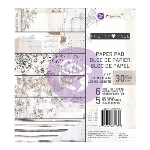 PRM Paper Pad 6x6 - Pretty Pale