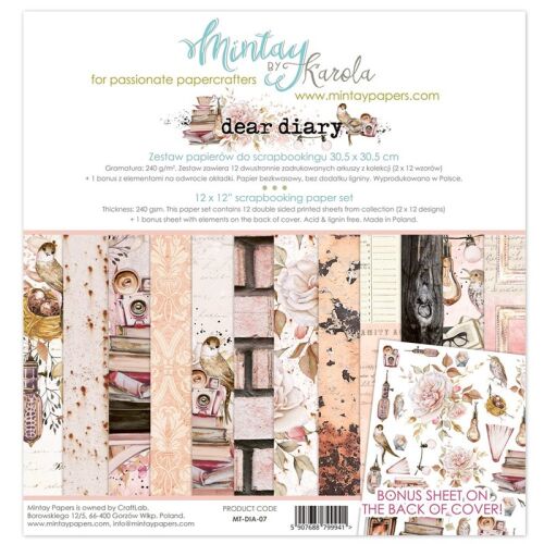 MTY Paper Pad 12"x12" - Dear Diary