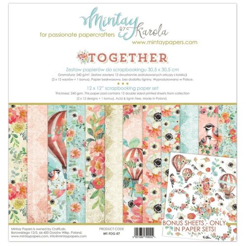 MTY Paper Pad 12"x12" - Together