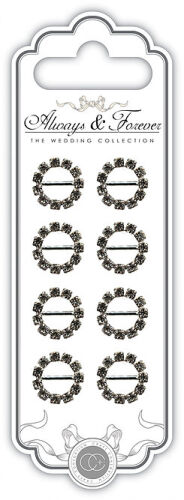 CFC Embellishments - Small Circle Rhinestone Buckle