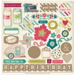 MYM Chipboard 12x12 - Now & Then Dorothy Celebrate
