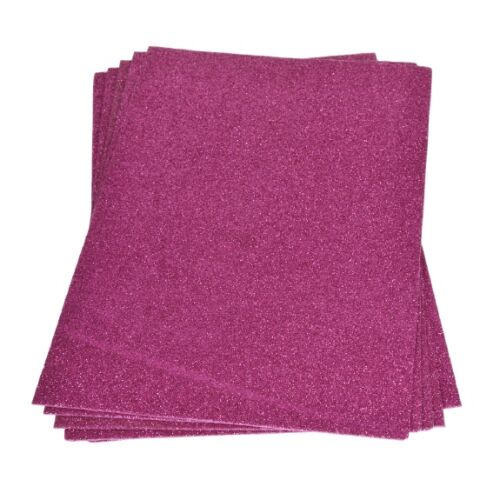 EFC Glitter Moosgummi-Platte 20 x 30 x 0.2 cm Pink