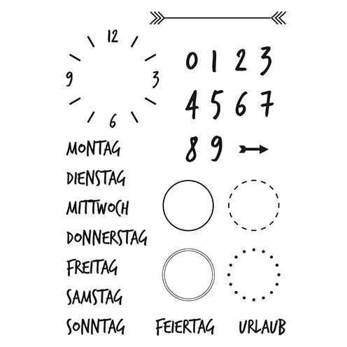 EFC Clear Stempel - Kalender