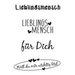 EFC Clear Stempel - Lieblingsmensch