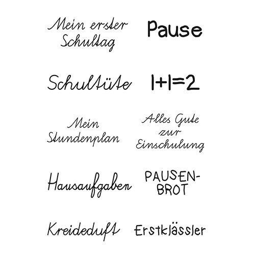 EFC Clear Stempel - Einschulung