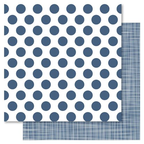 RRI Cardstock - Bella! Something Blue Polka Dot