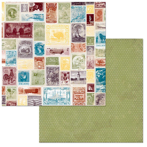 BOB Cardstock - World Traveler Postage